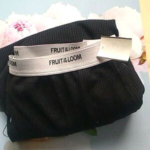 Fruit of the Loom Black long underwear Pants , Size XL New With Tag